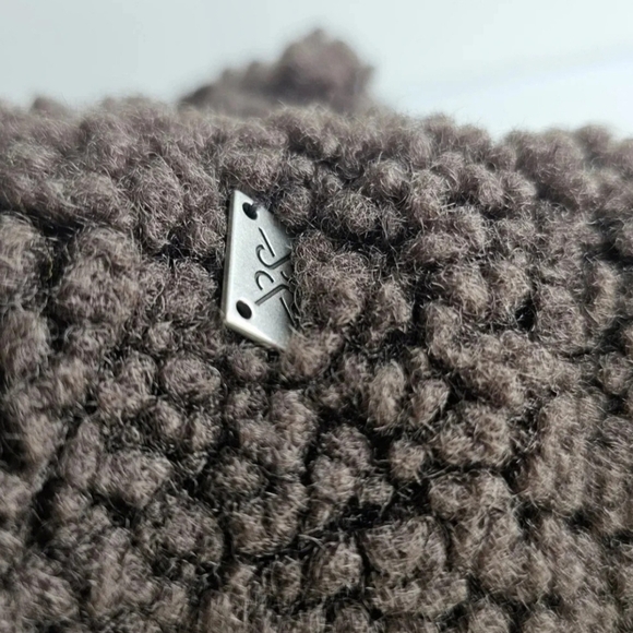 SOIA&KYO Callie Shearling Faux Mittens Mushroom Brown Coffee Luxury One size - Picture 7 of 9